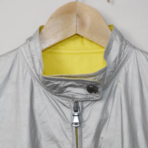 BMW Silver Light Weight Reflective Jacket Size 6 - Picture 3 of 12